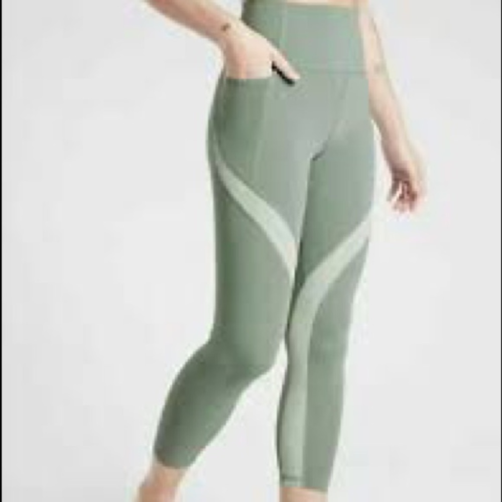Sage green athleta leggings